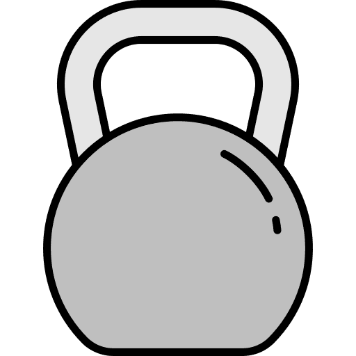 Kettlebell fitness kettlebell gym icon