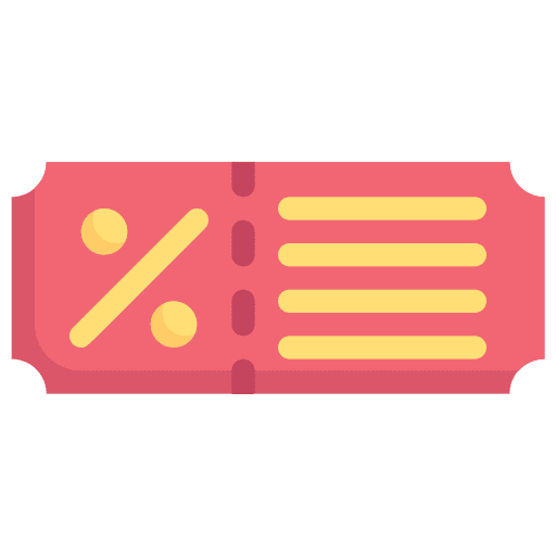 Voucher discount commerce and shopping coupon icon Voucher discount commerce and shopping coupon icon