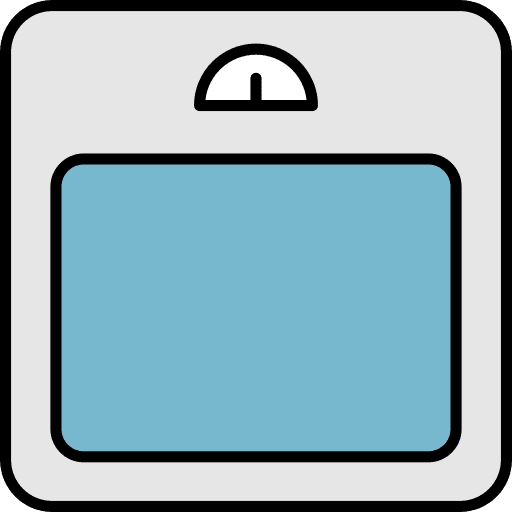 Weight scale healthcare and medical wellness health icon