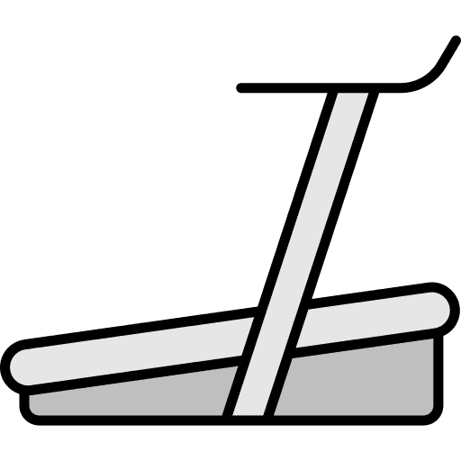 Treadmill wellness gym work out icon