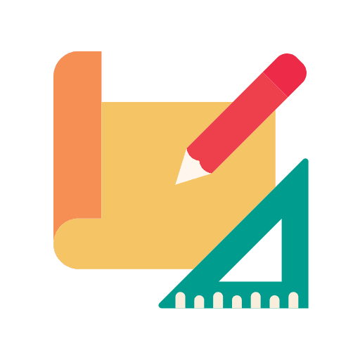 Architecture strategic plan construction art and design icon