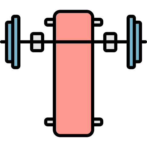 Bench press fitness sportive bench press icon Bench press fitness sportive bench press icon