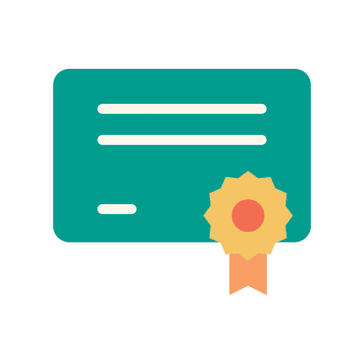 Certificate degree certificates certification icon