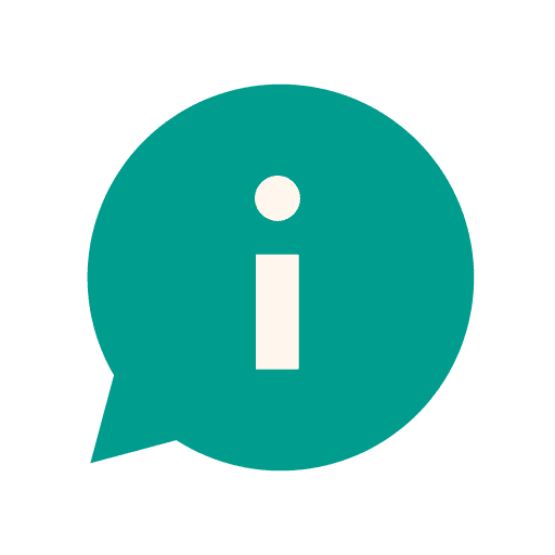 Information signaling communications info icon
