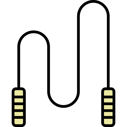 Jumping rope exercise training sports and competition icon Jumping rope exercise training sports and competition icon