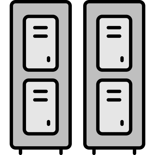 Lockers changing room locker room baggage icon Lockers changing room locker room baggage icon