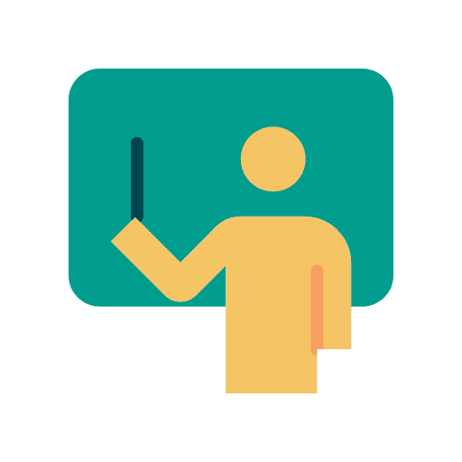 Teacher teaching class teachers icon