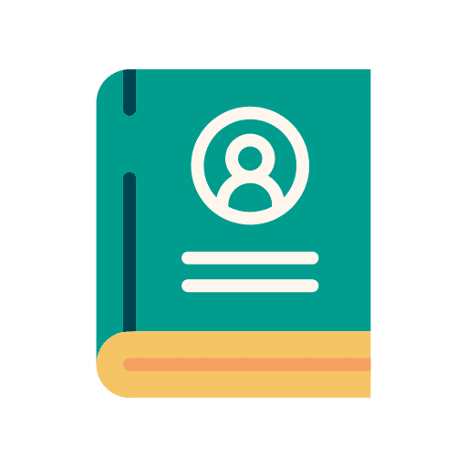 Biography study reading education icon Biography study reading education icon