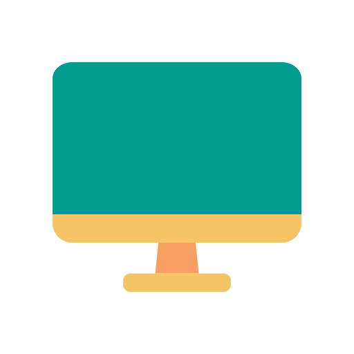 Computer monitor electronics apps icon Computer monitor electronics apps icon