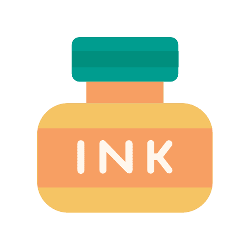 Ink art and design pen feather pen icon Ink art and design pen feather pen icon