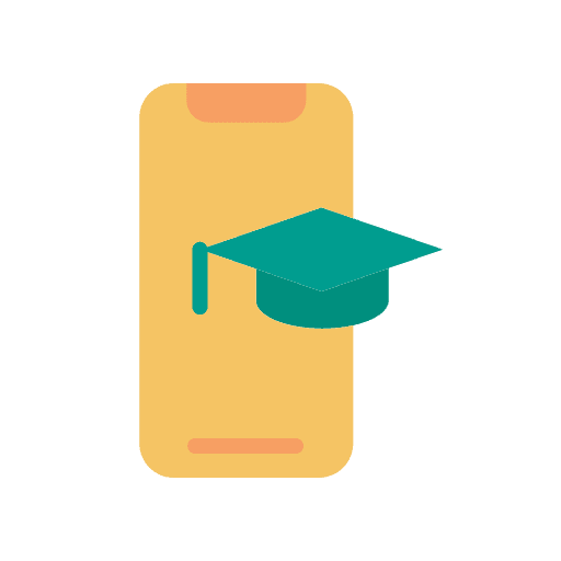Online education learn course student icon Online education learn course student icon