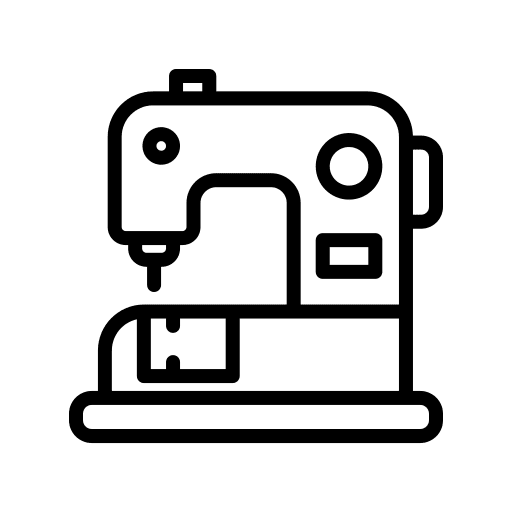 Sewing tailor machine sewing tool icon