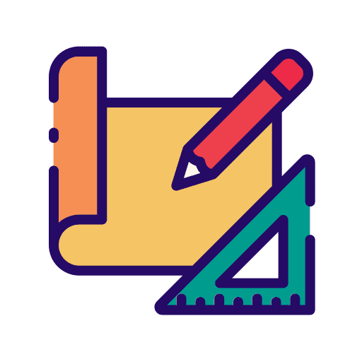 Architecture art and design architecture ribbon design icon