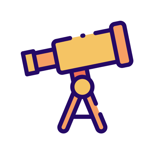 Astronomy space universe observatory icon