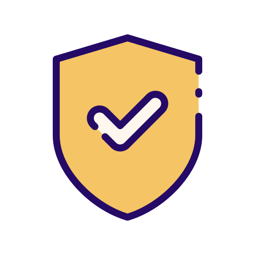 Protect verified protection shield icon