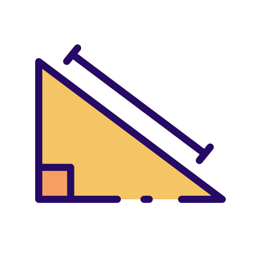 Trigonometry education trigonometry right triangle icon