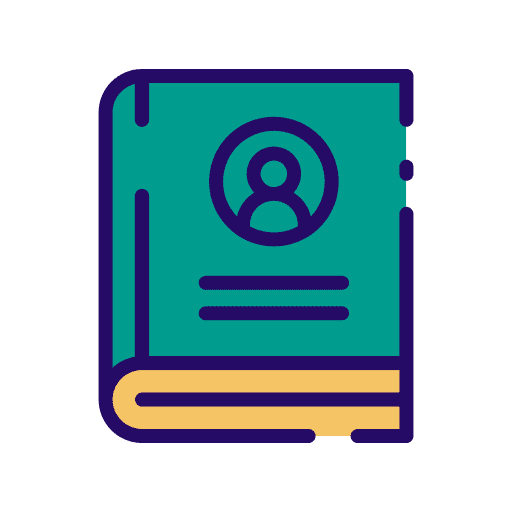 Biography library study literature icon Biography library study literature icon