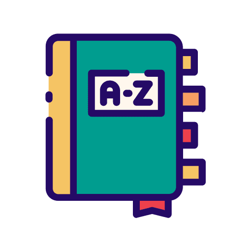 Dictionary bookmark dictionary learning icon Dictionary bookmark dictionary learning icon