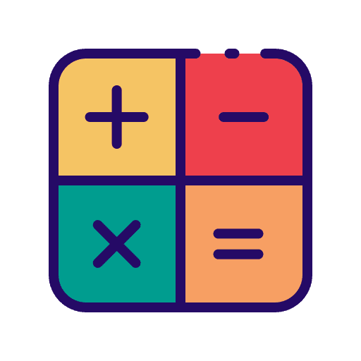 Maths technology calculating education icon Maths technology calculating education icon