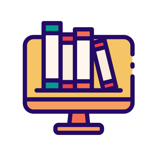 Online library student online library course icon Online library student online library course icon