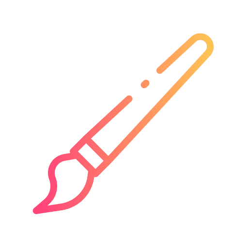 Paint brush paint brush brush outline icon