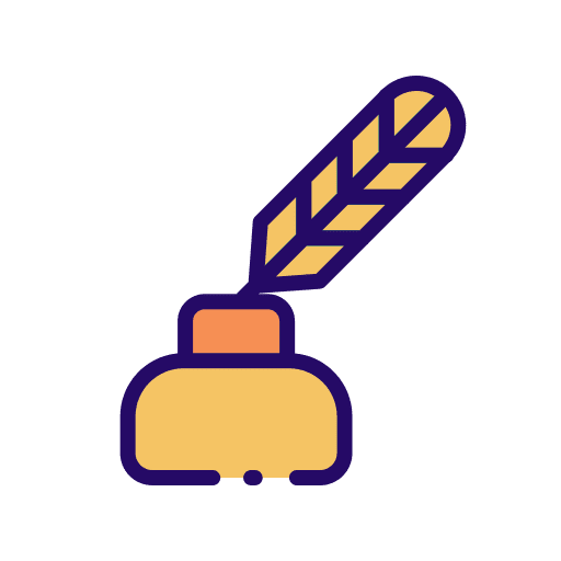 Quill ink feather cultures icon Quill ink feather cultures icon