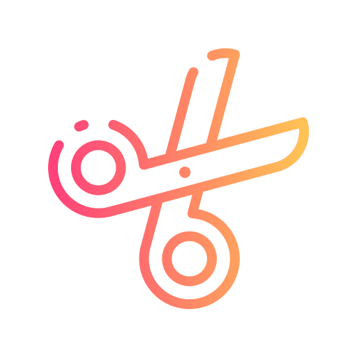 Scissors cut symbol tool icon Scissors cut symbol tool icon