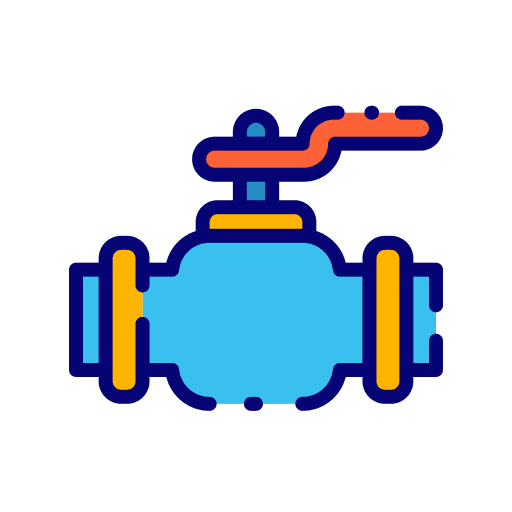Gate valve industry pressure security icon