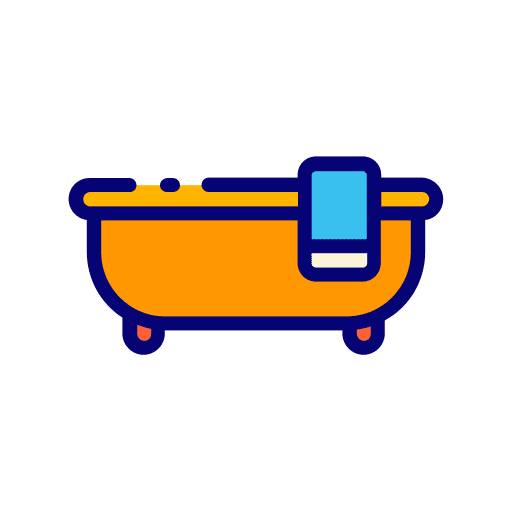 Bath tub bath hot tub furniture and household icon Bath tub bath hot tub furniture and household icon