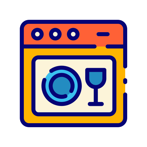 Dishwasher dishwashing dishwasher clean icon
