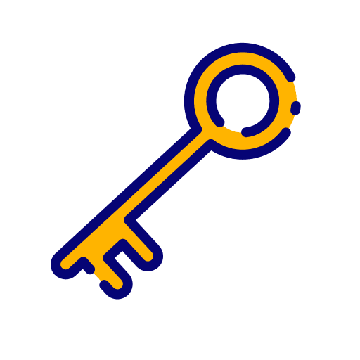 Keys pass access clave icon
