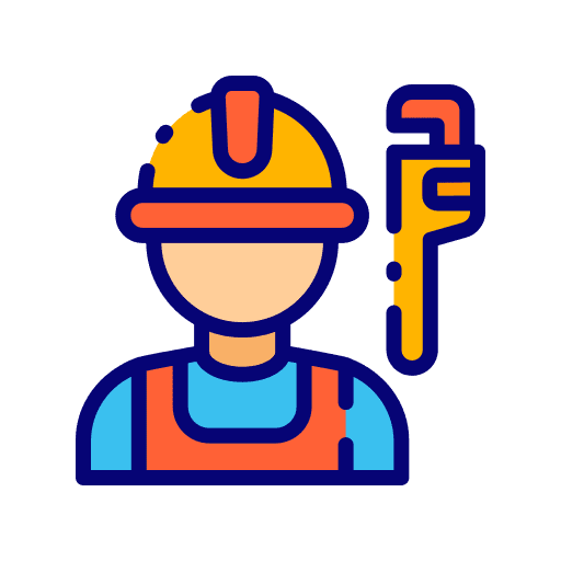 Plumber professions and jobs plumber user icon
