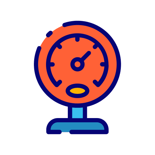 Pressure measurement gauge industry icon Pressure measurement gauge industry icon
