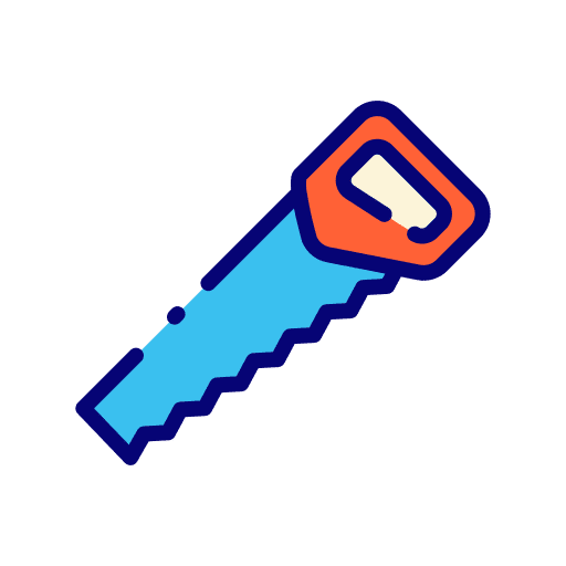 Handsaw cut handsaw construction and tools icon Handsaw cut handsaw construction and tools icon
