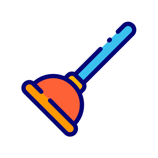Plunger plumber furniture and household construction and tools icon Plunger plumber furniture and household construction and tools icon