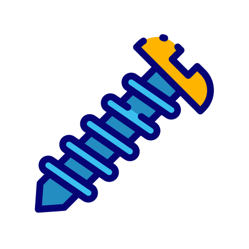 Screw construction and tools industry construction icon Screw construction and tools industry construction icon