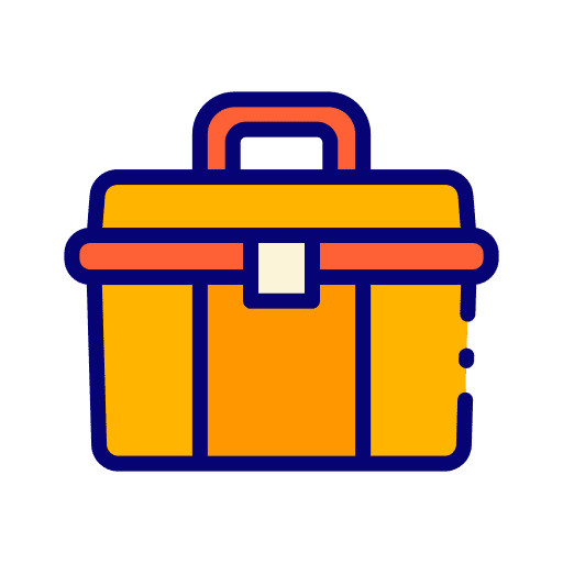 Tool box toolbox repairing tools and utensils icon Tool box toolbox repairing tools and utensils icon
