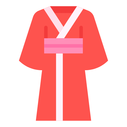Kimono fashion japanese cloth icon Kimono fashion japanese cloth icon