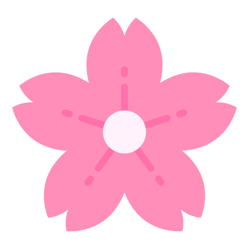 Sakura nature flowers cherry blossom icon