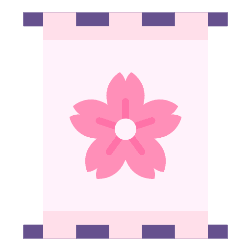 Sakura signaling advertisement signpost icon Sakura signaling advertisement signpost icon