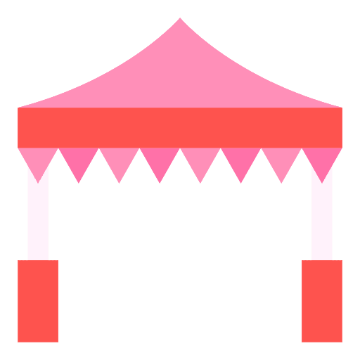 Tent show tent curtain icon Tent show tent curtain icon