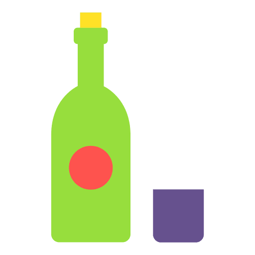 Sake bottle sakura food and restaurant icon Sake bottle sakura food and restaurant icon