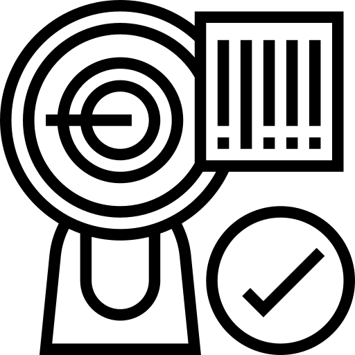Barcode scan electronics commerce and shopping icon Barcode scan electronics commerce and shopping icon