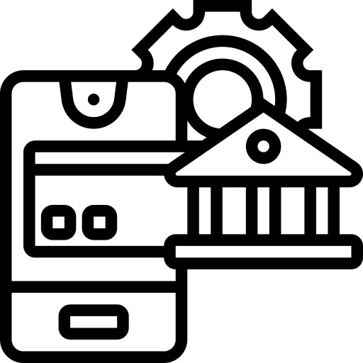 Online banking transaction credit online payment icon