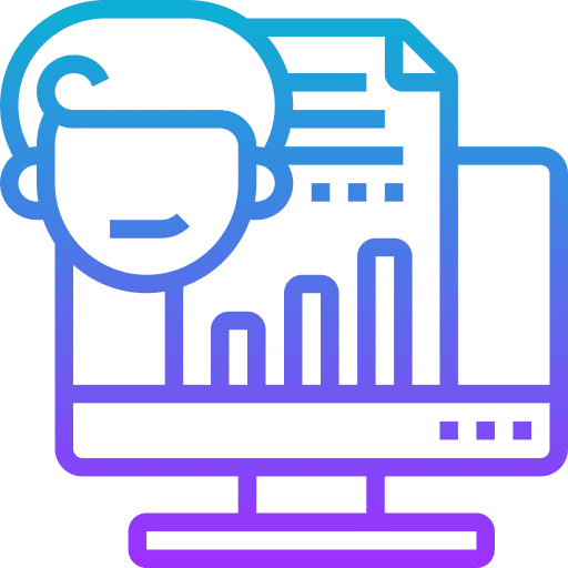 Demographic chart demographics business and finance icon