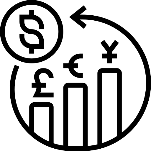 Exchange rate exchange business and finance euro icon Exchange rate exchange business and finance euro icon