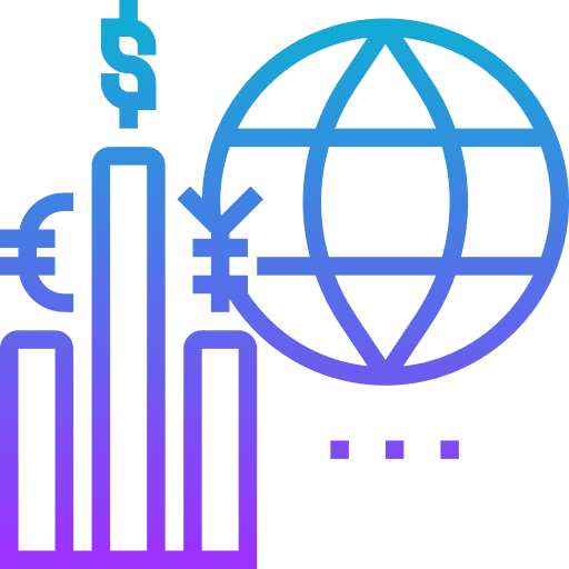 Money exchange forex business and finance icon