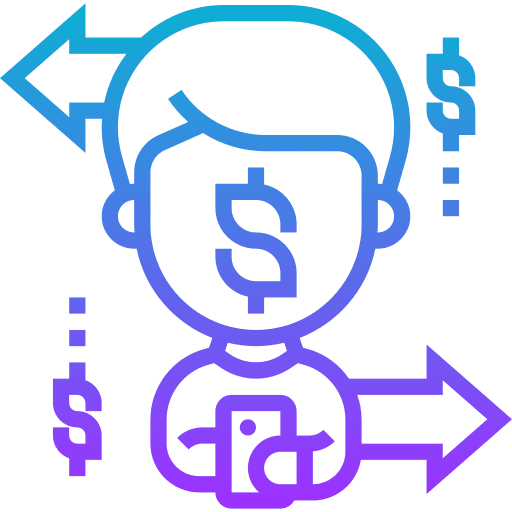 Money transfer transaction money transaction online transfer icon