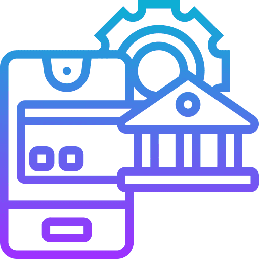 Online banking business and finance credit card online banking icon