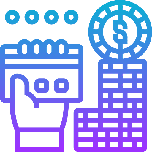 Credit card business and finance credit card payment icon